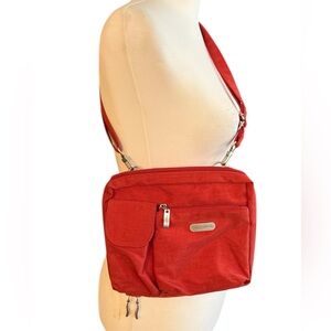 Baggallini Red Crossbody with Adjustable Strap and Belt Bagg